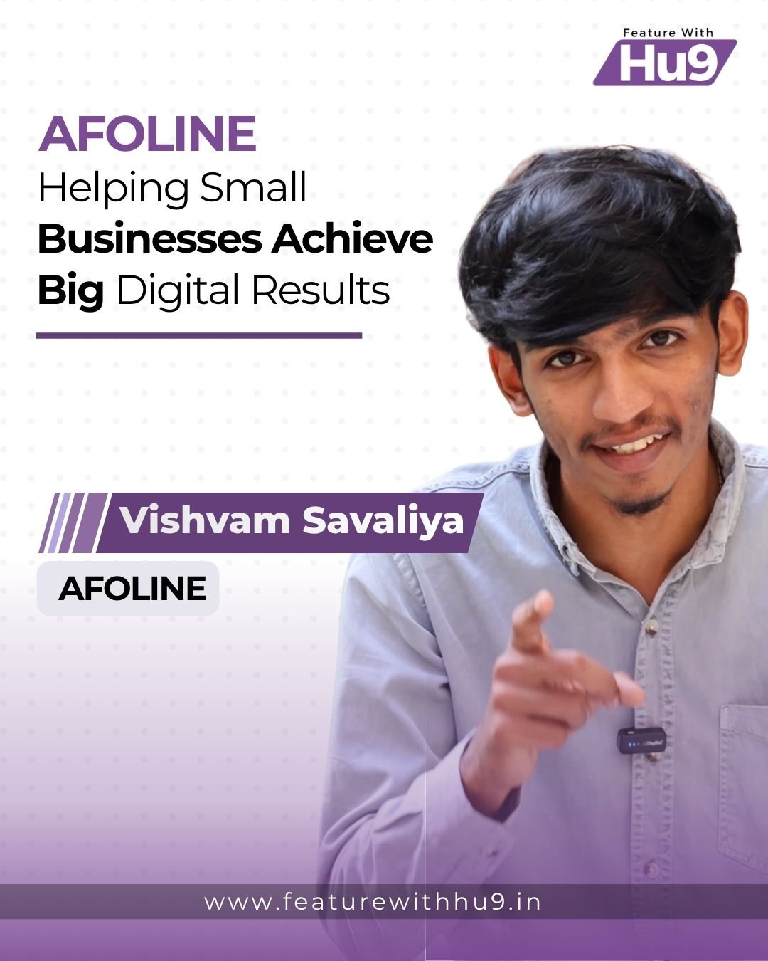 Vishvam Savaliya’s AFOLINE: Helping Small Businesses Achieve Big Digital Results