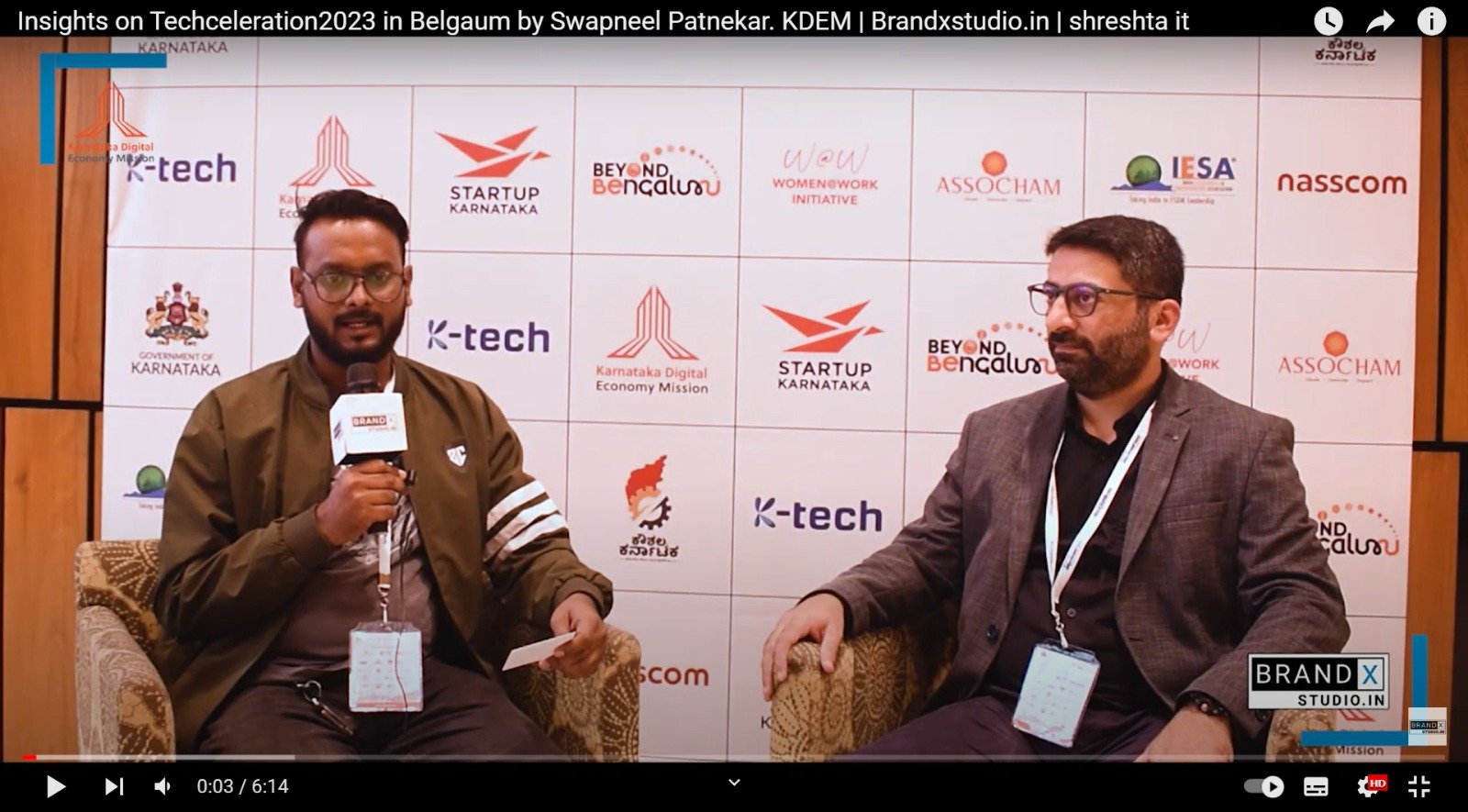 Insights on Techceleration2023 in Belgaum by Swapneel Patnekar. KDEM | Brandxstudio.in | shreshta it